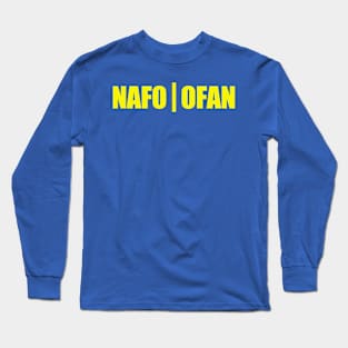 NAFO OFAN - Ukrainian Flag Colors Long Sleeve T-Shirt